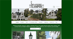 Desktop Screenshot of klassiskelamper.dk